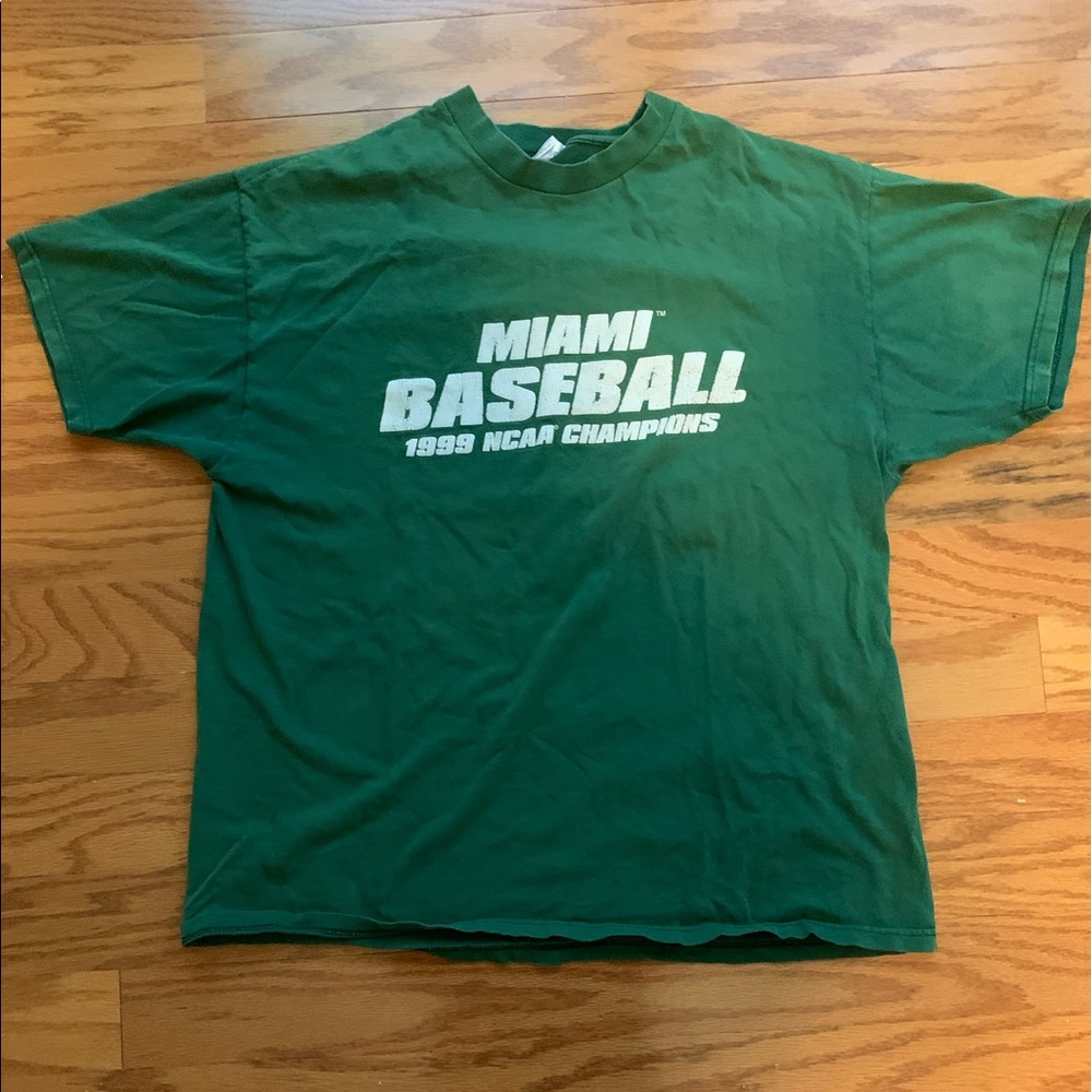 Miami Baseball ⚾️ 1999 NCAA Champions T-Shirt! XL.